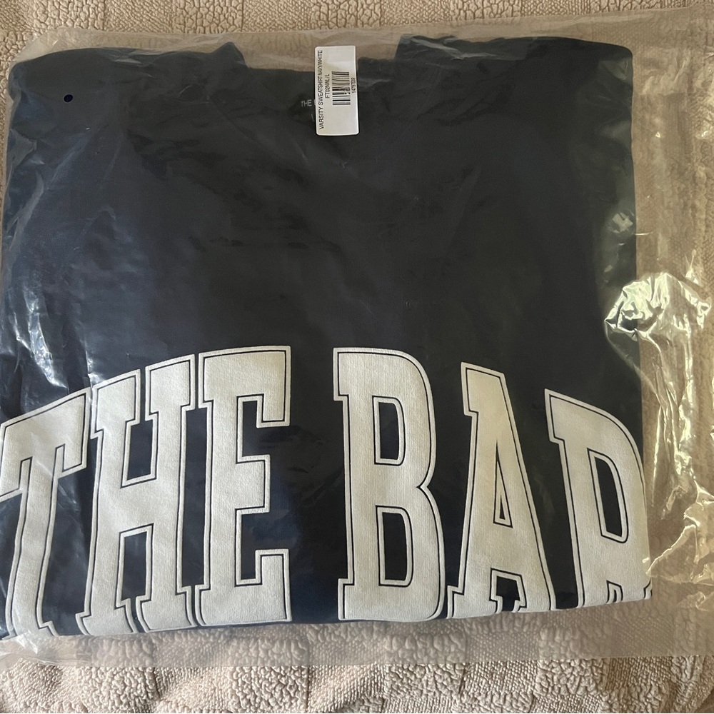 The Bar Varsity Sweatshirt Navy/White size L
